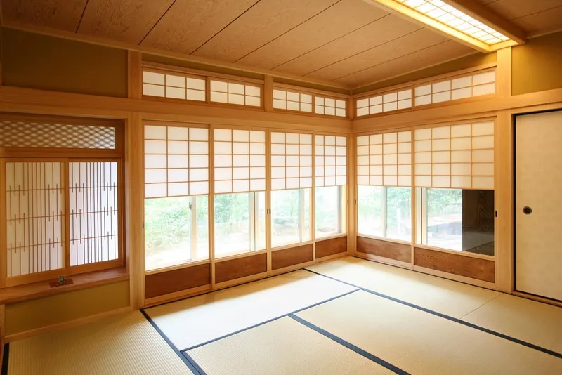 和室と緑